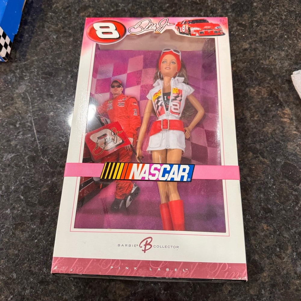 Barbie Collector NASCAR Dale Earnhardt Jr. #8 Figure Auto Racing Car